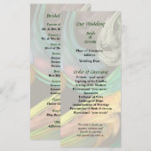 Paisley Closeup Wedding Programme Programmakaart (Voorkant / Achterkant)