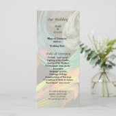 Paisley Closeup Wedding Programme Programmakaart (Staand voorkant)
