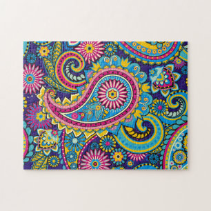  Paisley Colorful Floral Legpuzzel