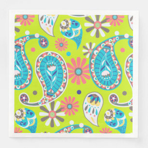 Paisley Colorful Paper Napkin Servet