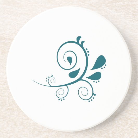 Paisley Curves Vector Onderzetters (Voorkant)