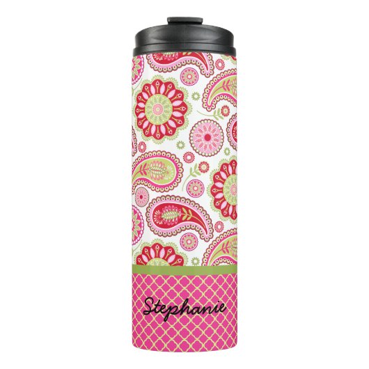  Paisley Custom Thermal Tumbler Thermosbeker (Voorkant)