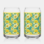 Paisley Daisy Frisdrankglas Blikvorm Glas (Links)