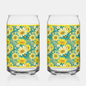 Paisley Daisy Frisdrankglas Blikvorm Glas (Achterkant)