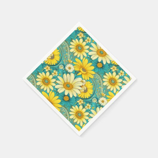 Paisley Daisy Napkin Servet (Hoek)