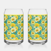 Paisley Daisy Soda Glass Blikvorm Glas (Voorkant)