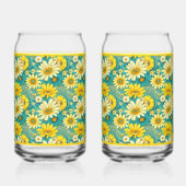 Paisley Daisy Soda Glass Blikvorm Glas (Achterkant)