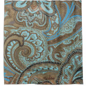 Paisley Damask - Shower Curtain Douchegordijn (Voorkant)