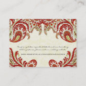  Paisley Damask Table Place-kaarten Plaatskaartje (Achterkant)