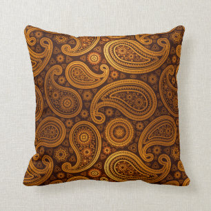 Paisley Deluxe   goud Kussen