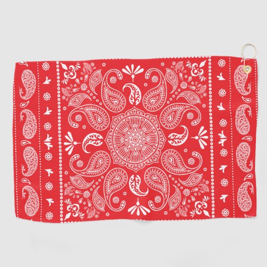 Paisley Design-1 Golf Towel Golfhanddoek (Horizontaal)