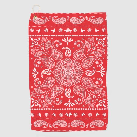 Paisley Design-1 Golf Towel Golfhanddoek (Voorkant)
