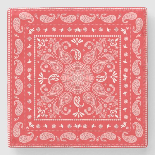 Paisley Design-1 stenen Onderzetter (Voorkant)