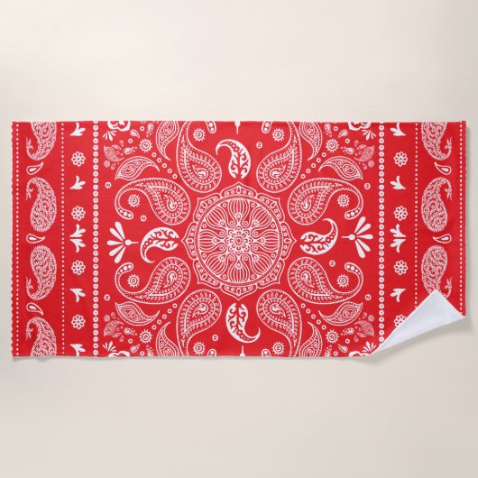 Paisley Design-1 strandlaken (Voorkant)