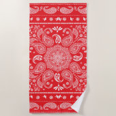 Paisley Design-1 strandlaken (Voorkant)