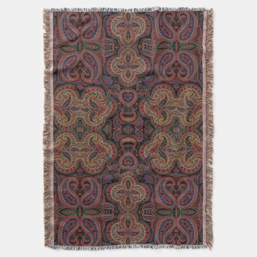 Paisley Design #4 bij SusieJayne Deken (Voorkant Verticaal)