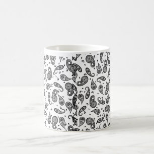 Paisley Design Aangepaste kleur achtergrond & Teks Koffiemok