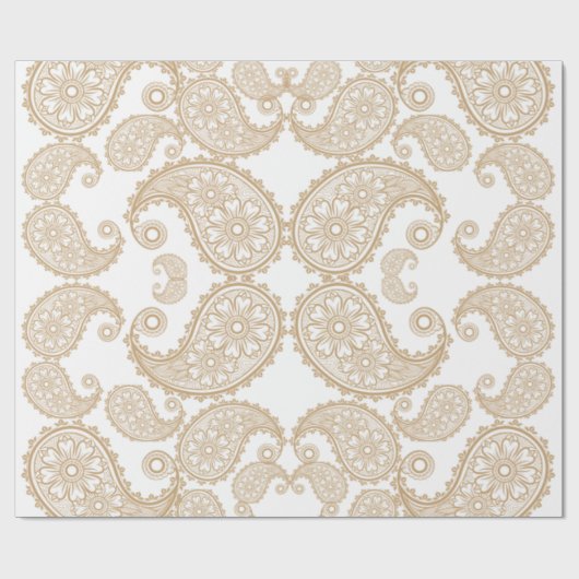 Paisley Design Cadeaupapier (Vlak)