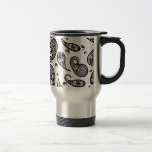Paisley Design Pas kleur achtergrond en tekst aan Reisbeker