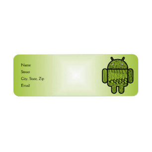 Paisley Doodle Character for Android™ Etiket
