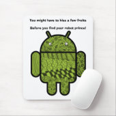 Paisley Doodle Character voor de Android™-robot Muismat (Met muis)