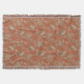 Paisley Dreams Sinaasappel Brown Deken (Voorkant)