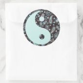 Paisley Dreams Yin en Yang Sticker (Tas)