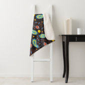 Paisley Dreidels Sherpa Hanukkah Blanket/Medium Sherpa Deken (In situ)