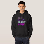 Paisley Eat Sleep Be Repeat Paisley Hoodie (Voorkant volledig)