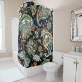 Paisley. Een naadloos patroon gebaseerd op de trad Douchegordijn (In situ)