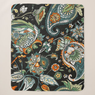 Paisley. Een naadloos patroon gebaseerd op de trad Sherpa Deken