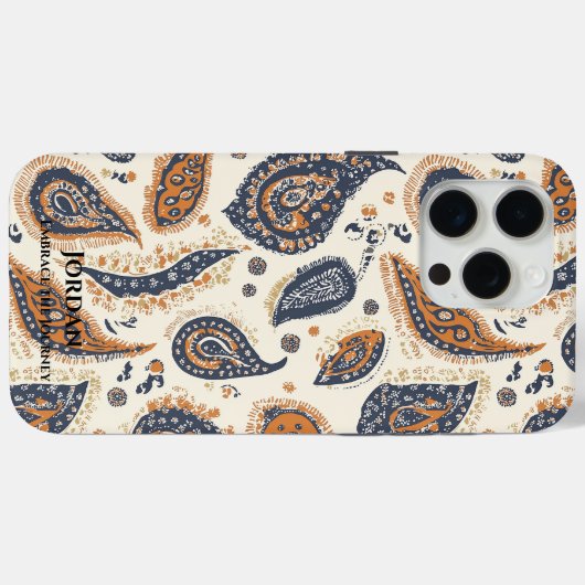 Paisley Elegance – Artistic Fusion Global Flair Case-Mate iPhone Case (Achterkant (horizontaal))