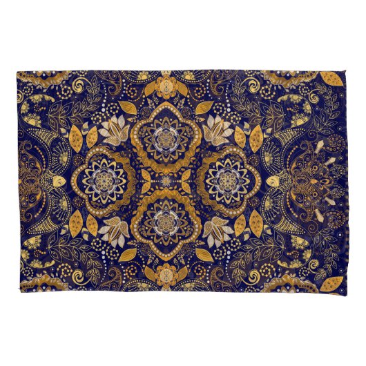 Paisley Elegance: Textiel Design Patroon Kussensloop (Voorkant)