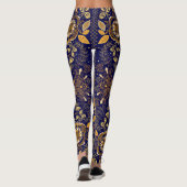 Paisley Elegance: Textiel Design Patroon Leggings (Achterkant)