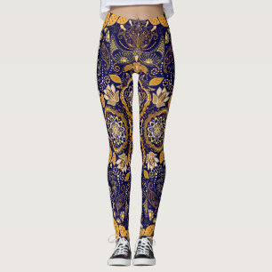 Paisley Elegance: Textiel Design Patroon Leggings