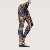 Paisley Elegance: Textiel Design Patroon Leggings (Rechts)