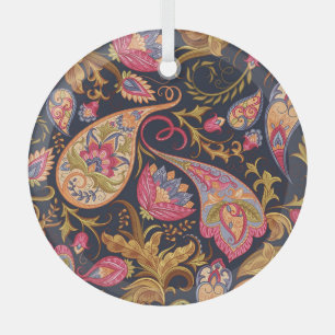 Paisley: Elegant naadloos patroon. Glas Ornament
