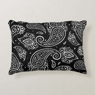 Paisley elegantie: naadloos etnisch patroon. accent kussen