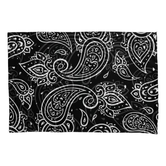 Paisley elegantie: naadloos etnisch patroon. kussensloop (Voorkant)