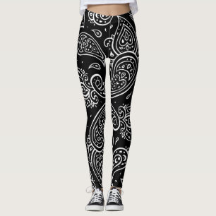 Paisley elegantie: naadloos etnisch patroon. leggings