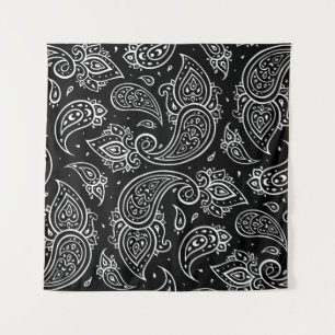 Paisley elegantie: naadloos etnisch patroon. wandkleed