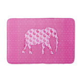 Paisley Elephant, Ice Pink en Fuchsia Badmat (Voorkant)