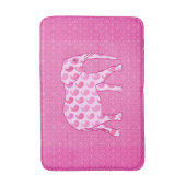 Paisley Elephant, Ice Pink en Fuchsia Badmat (Voorkant Verticaal)