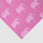 Paisley Elephant, Ice Pink en Fuchsia Tissuepapier (Detail)