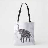Paisley Elephant Tote Bag (Voorkant)