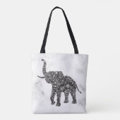 Paisley Elephant Tote Bag (Achterkant)