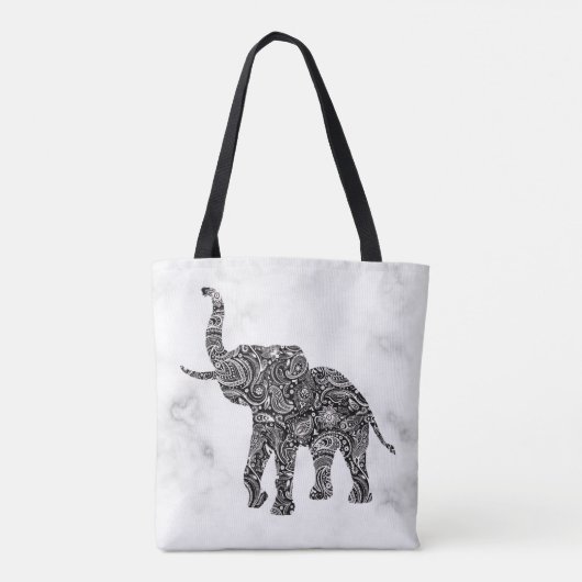 Paisley Elephant Tote Bag (Achterkant)