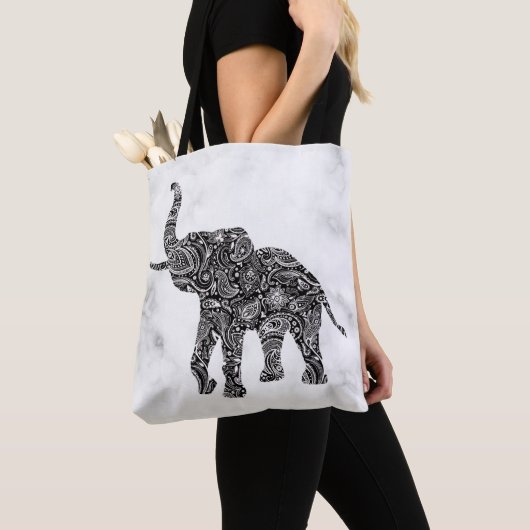 Paisley Elephant Tote Bag (Dichtbij)