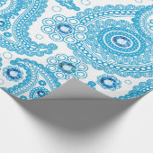 Paisley en diamanten cadeaupapier (Hoek)