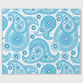 Paisley en diamanten cadeaupapier (Vlak)